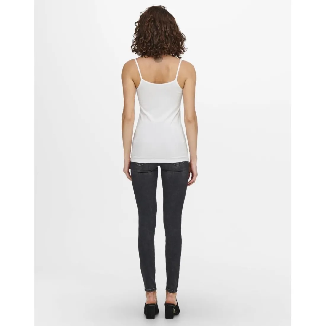 Débardeur regular fit noir en coton Vox