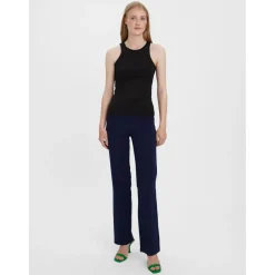 Débardeur Standard Fit Col rond Sans manches Longueur regular noir