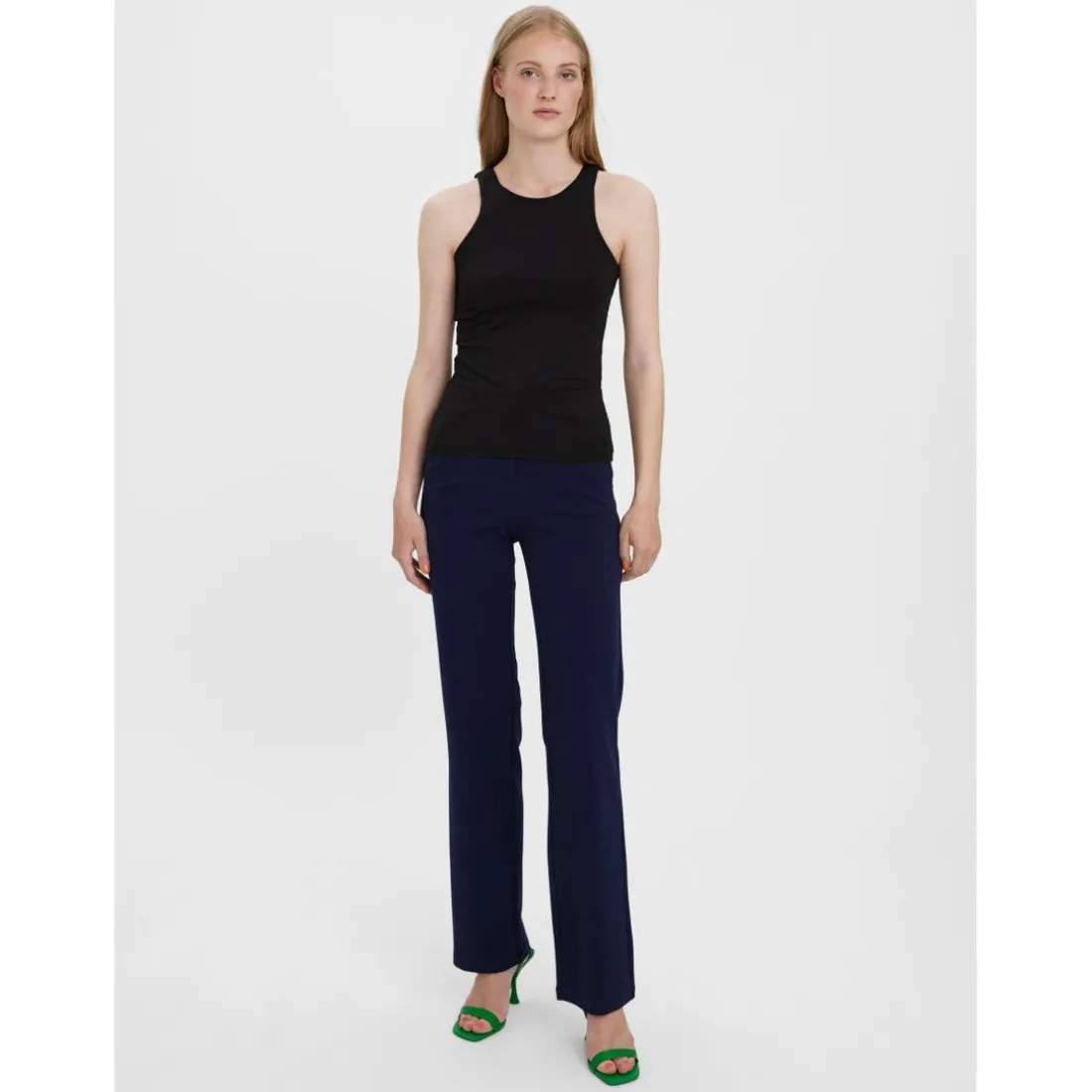 Débardeur Standard Fit Col rond Sans manches Longueur regular noir