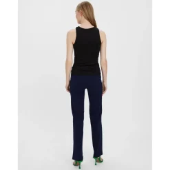 Débardeur Standard Fit Col rond Sans manches Longueur regular noir