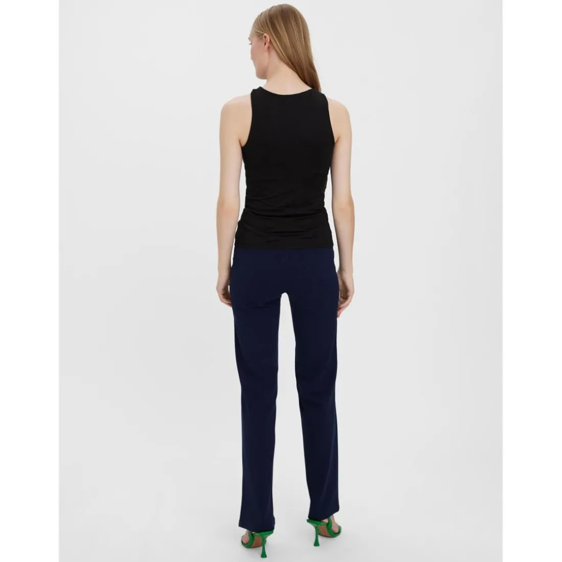 Débardeur Standard Fit Col rond Sans manches Longueur regular noir