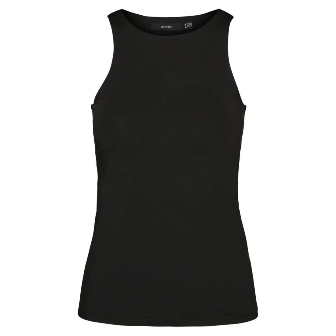 Débardeur Standard Fit Col rond Sans manches Longueur regular noir