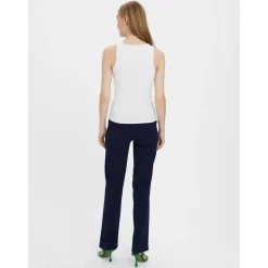 Débardeur Standard Fit Col rond Sans manches Longueur regular blanc