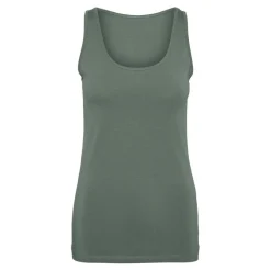 Débardeur vert en coton Ava