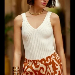 Debardeur DIARA ecru en coton