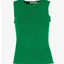 Debardeur DOLFERI vert en viscose