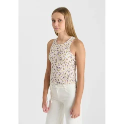 Debardeur fille TALESGI blanc en coton Mae
