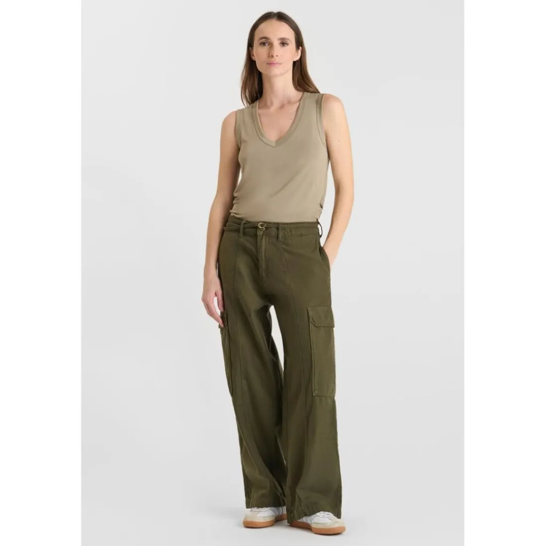 Debardeur Keran kaki en viscose Emma