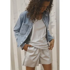 Debardeur MIGA argent en viscose Leah