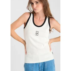 Debardeur ROUSCAS blanc en coton Zola