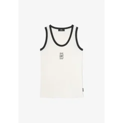 Debardeur ROUSCAS blanc en coton Zola