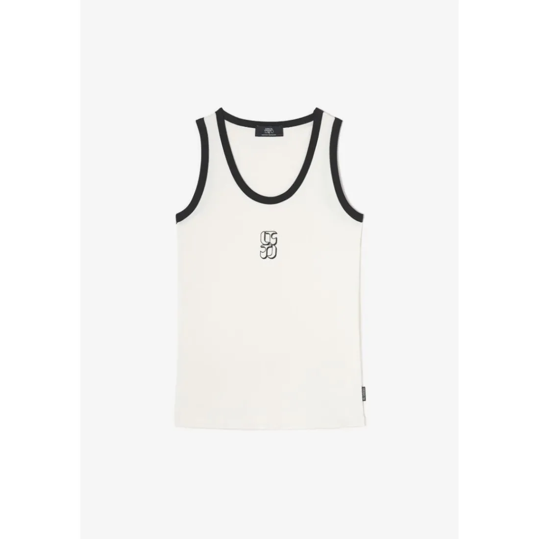 Debardeur ROUSCAS blanc en coton Zola