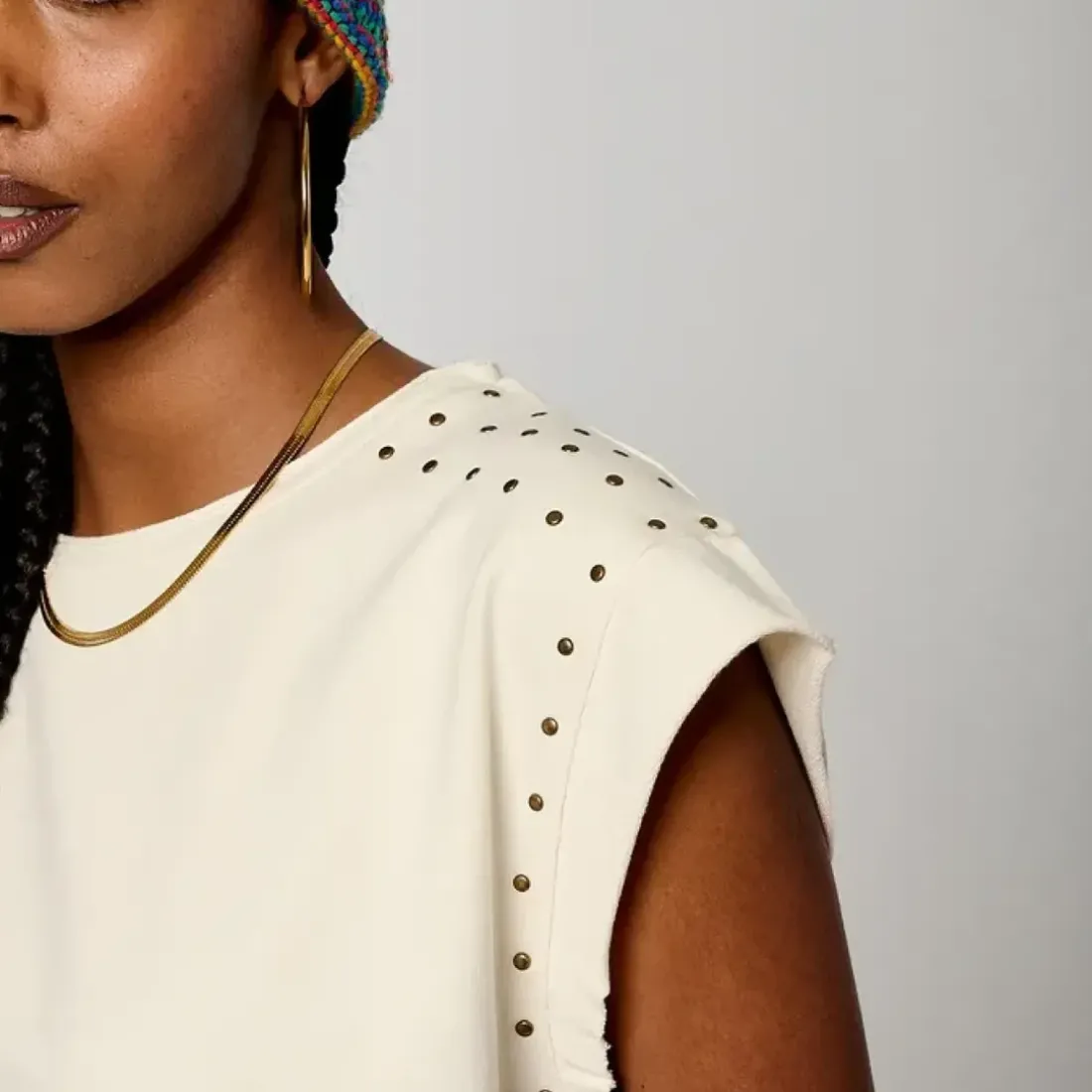 Debardeur VISIO blanc en coton