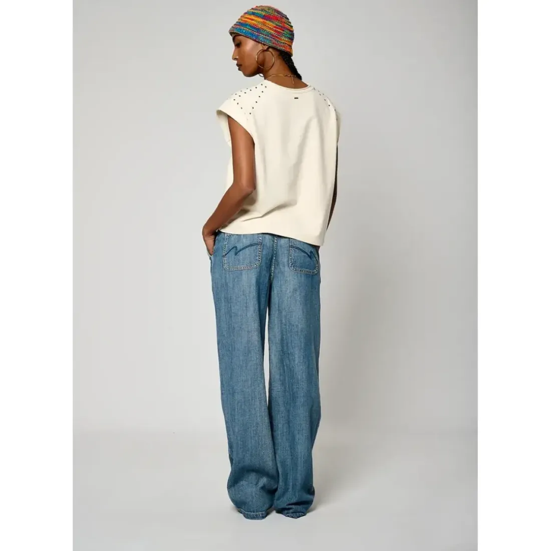 Debardeur VISIO blanc en coton