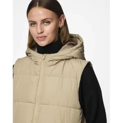 Doudoune à capuche Daisy beige
