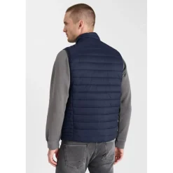 Doudoune sans manches CROZ bleu Ulf en coton
