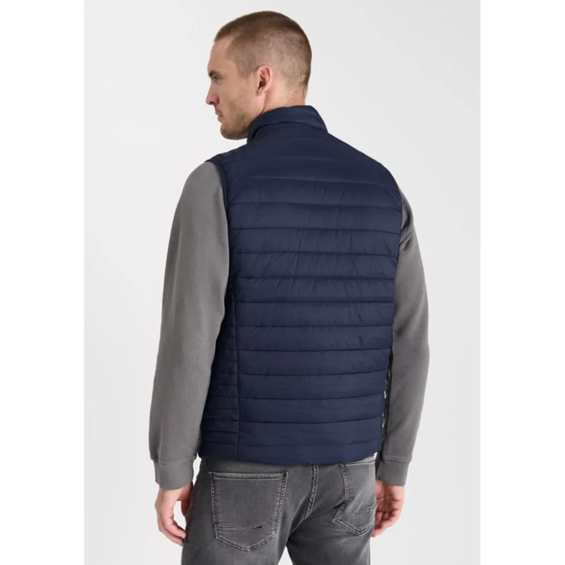 Doudoune sans manches CROZ bleu Ulf en coton