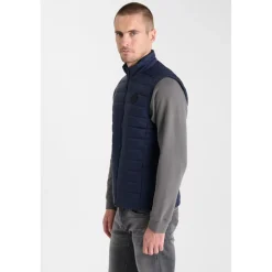 Doudoune sans manches CROZ bleu Ulf en coton