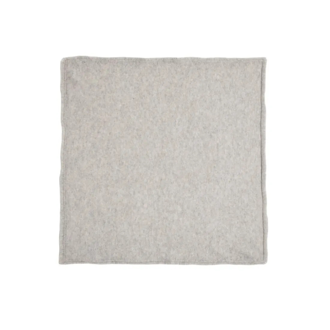 Echarpe carree franges unisexe IRMA en cachemire gris