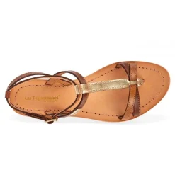 Entre-Doigt femme HILIDOS marron en cuir