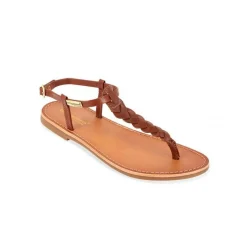Entre-Doigt femme HODIN Marron en cuir