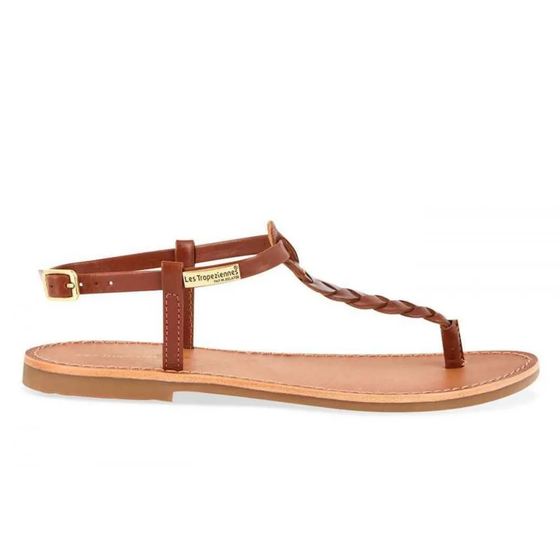Entre-Doigt femme HODIN Marron en cuir