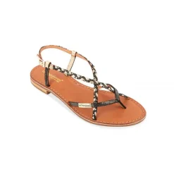 Entre-Doigt femme MONATRES Noir en cuir