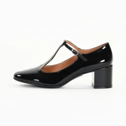 Escarpins femme en Cuir LINARIA Noir Vernis