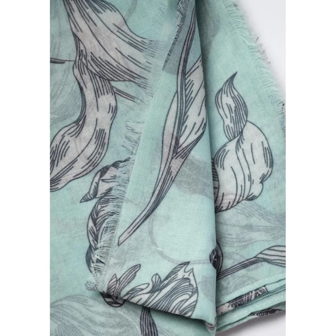 Foulard MYRIAM vert d'eau Tara