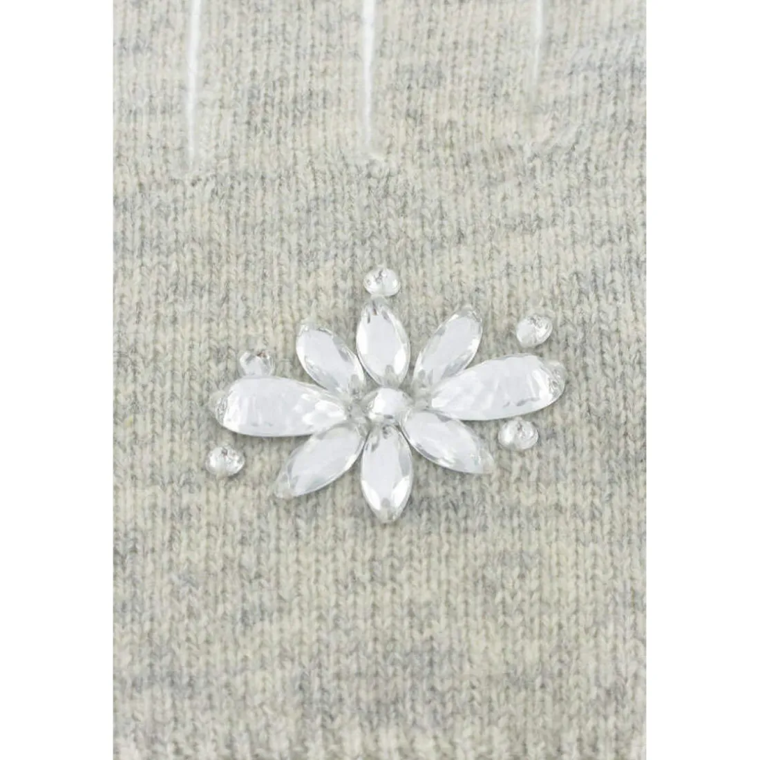 Gants Hello Kitty Gris et strass Taille 8-1/3 by Victoria Couture Gris en laine