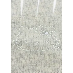 Gants Hello Kitty Gris et strass Taille 8-1/3 by Victoria Couture Gris en laine