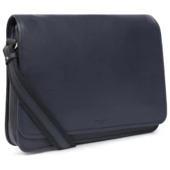 Gibecière 13'' & A4 Cuir CONFORT Marine