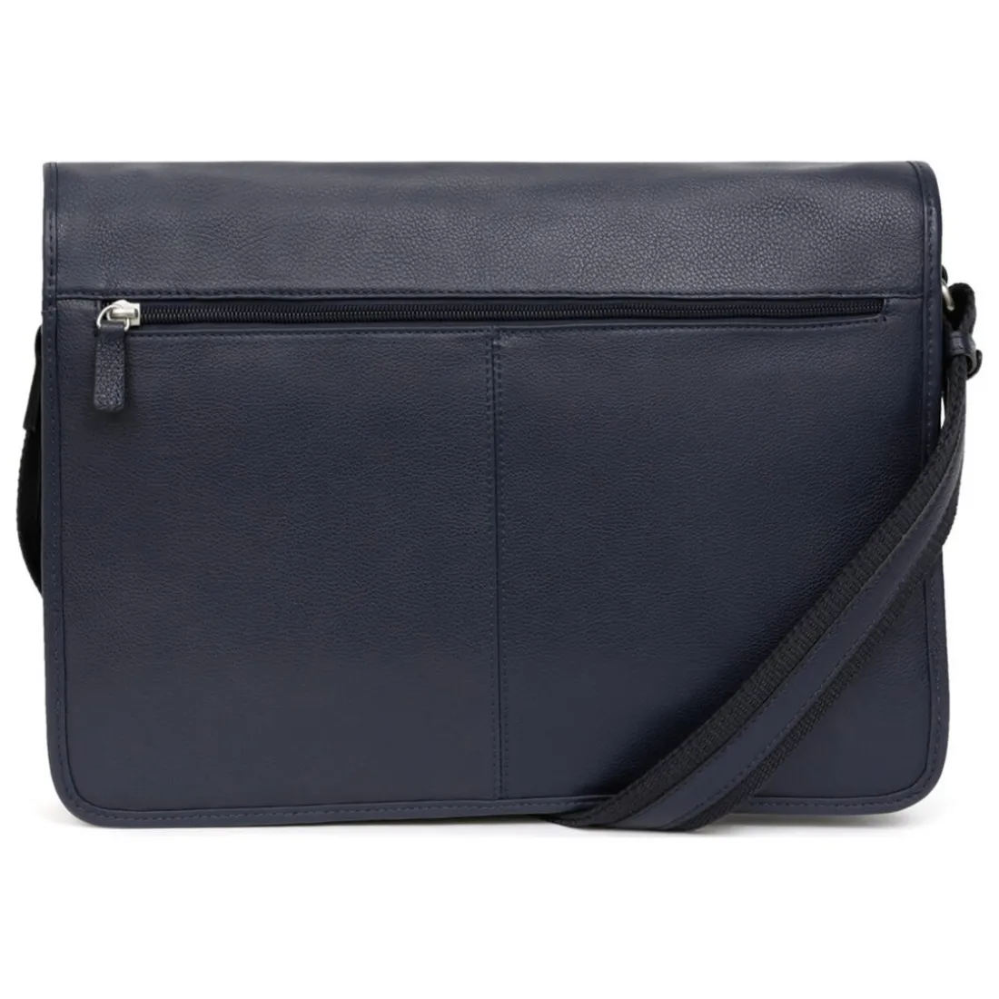 Gibecière 13'' & A4 Cuir CONFORT Marine