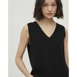 Gilet col en v noir