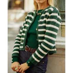 Gilet en mailles ANZONE - Vert