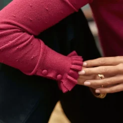 Gilet FORINA framboise en viscose