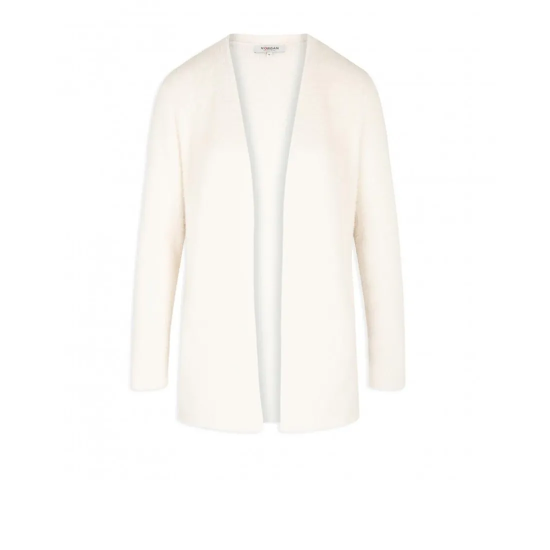 Gilet long maille duveteuse