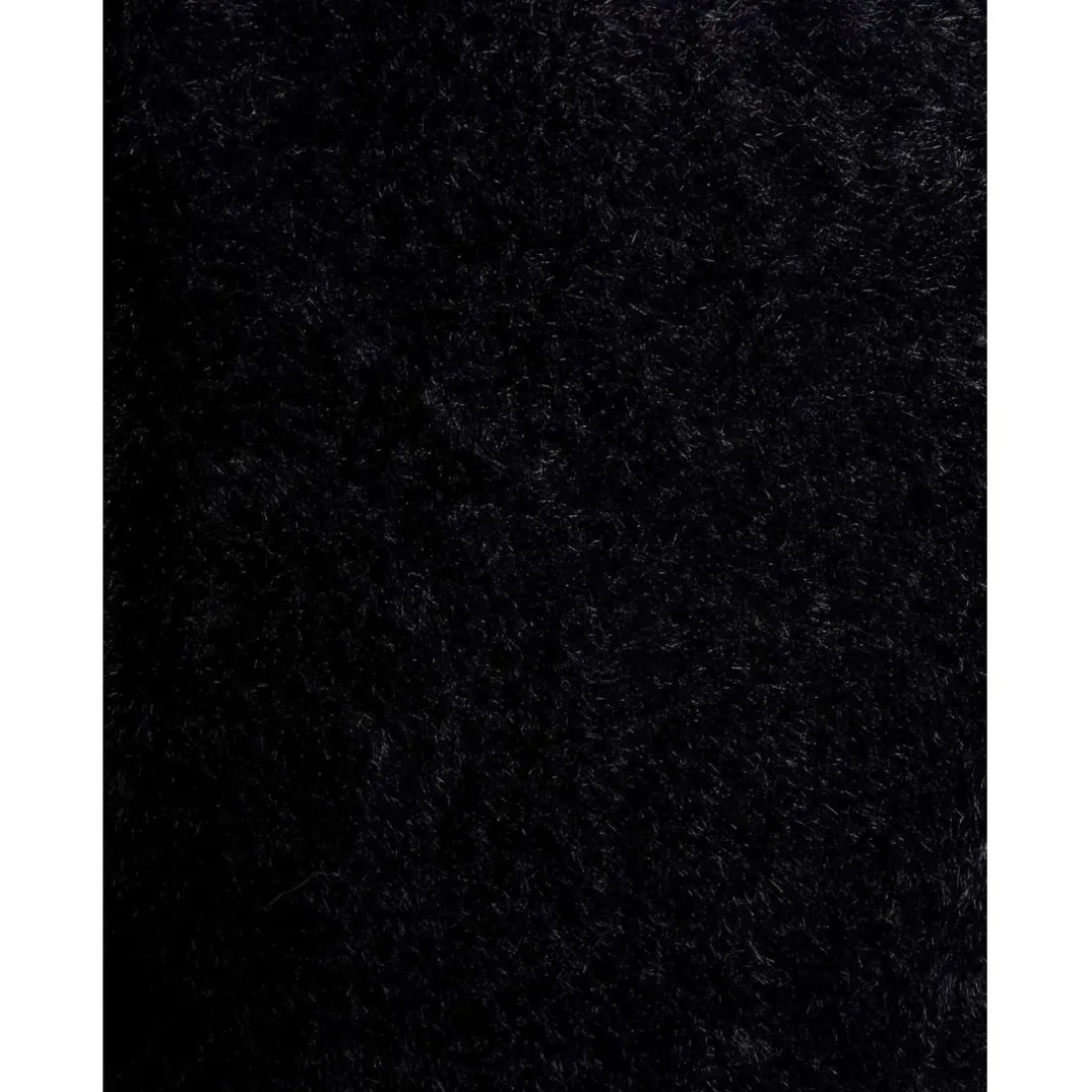 Gilet long maille duveteuse noir