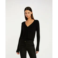 Gilet manches longues à col en V