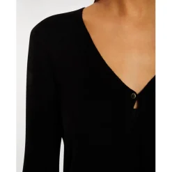 Gilet manches longues à col en V