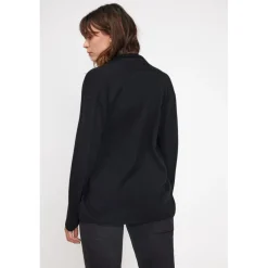 Gilet tube femme ZASSIA en cachemire noir