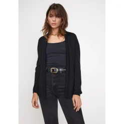 Gilet tube femme ZASSIA en cachemire noir