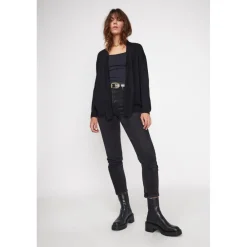 Gilet tube femme ZASSIA en cachemire noir