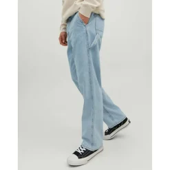 Jean à coupe ample Loose Fit Bleu en coton Leon