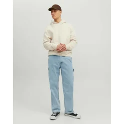 Jean à coupe ample Loose Fit Bleu en coton Leon