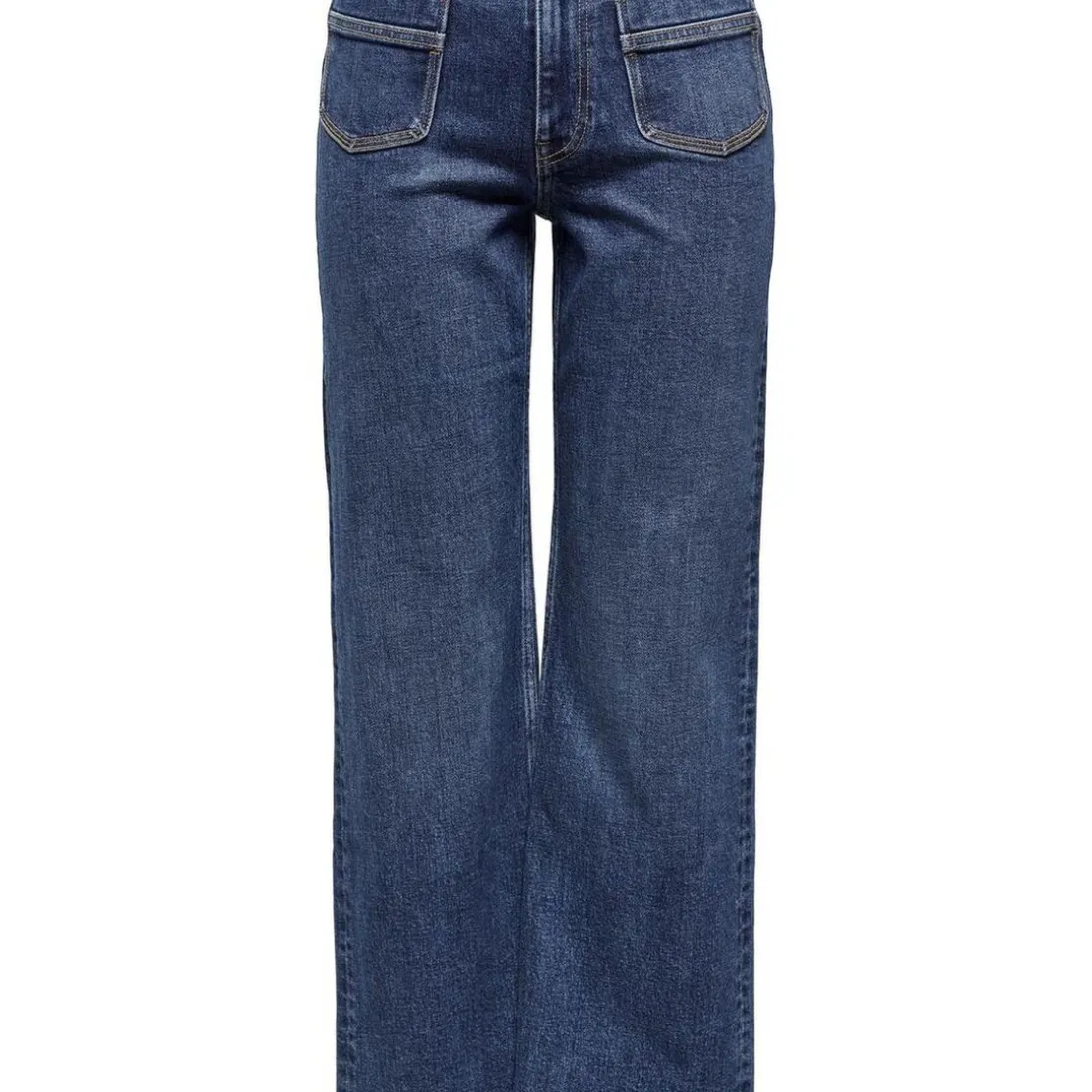Jean à jambe large Juicy Life 521 en coton bleu moyen Meg