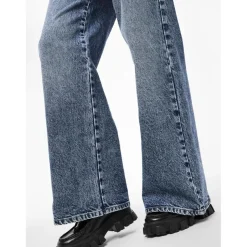Jean ample taille basse en coton Selma bleu Luna