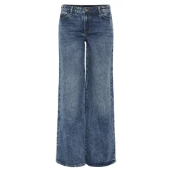 Jean ample taille basse en coton Selma bleu Luna