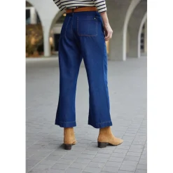 Jean ATLANTA BR brut bleu en coton
