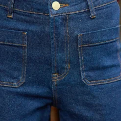 Jean ATLANTY brut denim bleu en coton